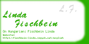 linda fischbein business card